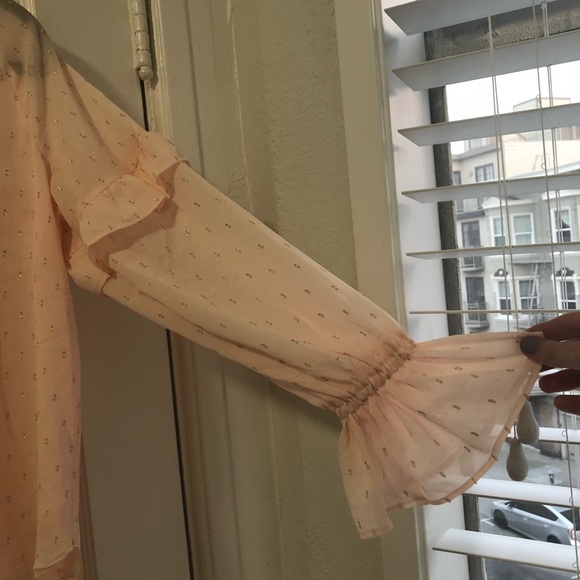 LOFT Blush Pink Long-Sleeved Blouse - Picture 3 of 5